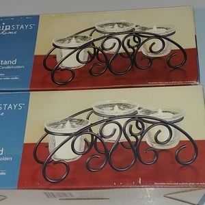 Wire candle stands